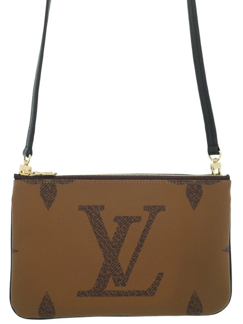 Louis Vuitton Monogram Giant Pochette Double Zip Shoulder Bag